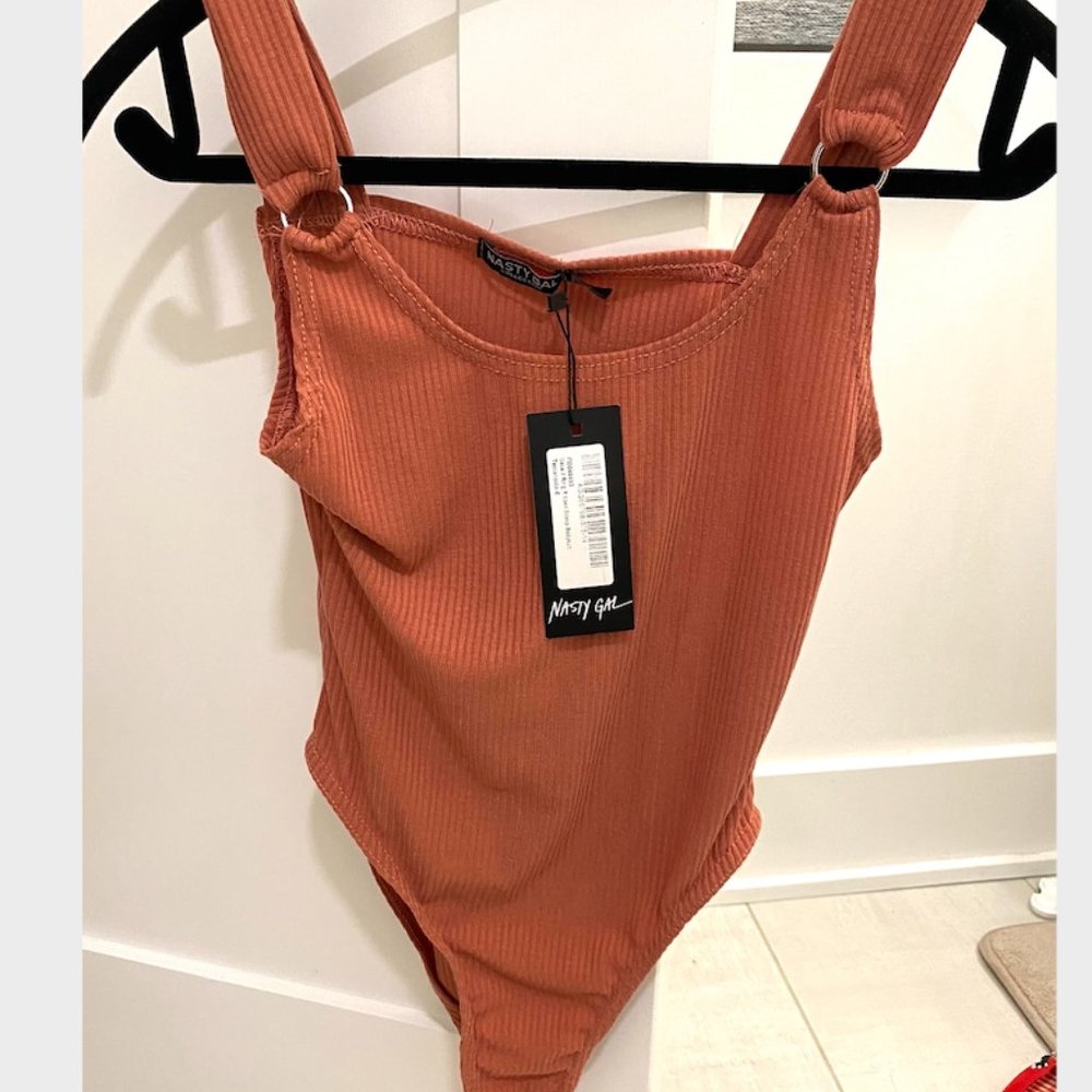 Nasty Gal Make It Ring Ribbed Scoop Bodysuit
